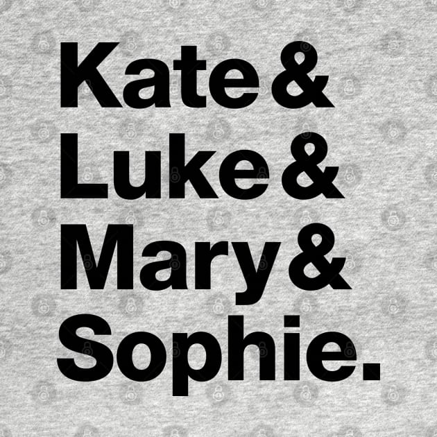 Batwoman Character Names (Black) - Kate Kane, Luke Fox, Mary Hamilton and Sophie Moore by VikingElf